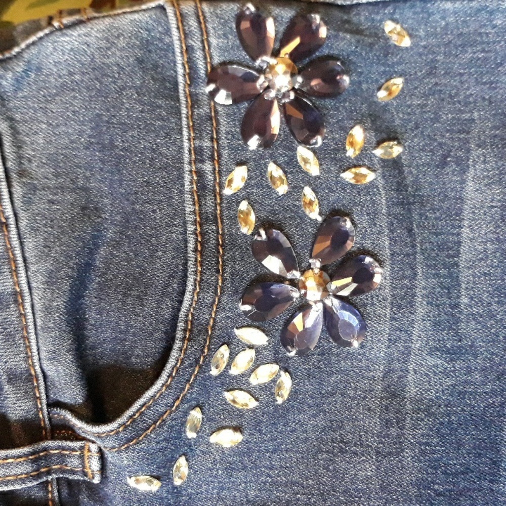 Bejeweled Jeans From Boston Proper - Picture 4 of 6